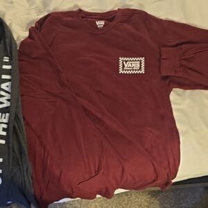 Vans Burgundy Long Sleeve Shirt